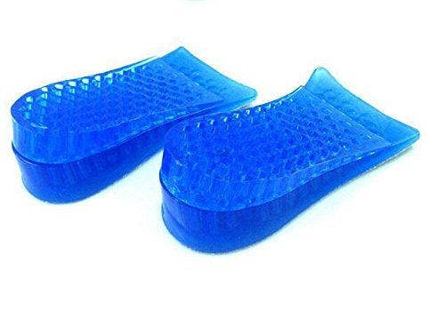 Topwon 1.8'' Two Layers Height Increase Taller Shoe Gel Insole Blue - Image 1